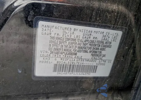 2018 Nissan Sentra S from USA, damaged, VIN 3N1AB7AP1JL656590